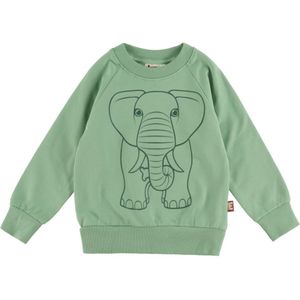 DYR-Cph Sweatshirt - Dierlijke Bellow - Herb Green Omtrek Olifan - DYR - 7 jaar (122) - Sweatshirt
