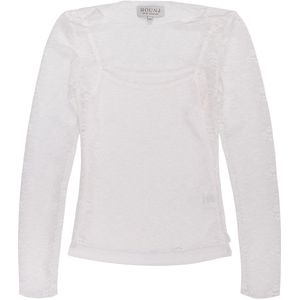 Hound Blouse - Lace - Off White m. Pointelle - Hound - 8 jaar (128) - Shirts