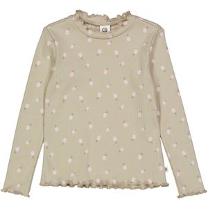 Müsli Blouse - Rib - Pineapple - Soft Green/Poëzie Green/Mary - Müsli - 4 jaar (104) - Blouse