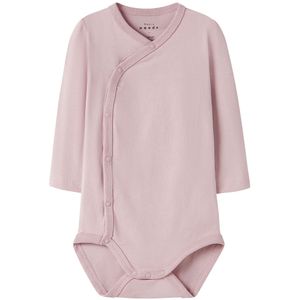 Name It Wikkelromper l/s - NbfVulla - Gepolijst Lilac - Name It - 56 - Romper L/S