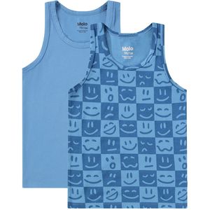Molo Onderhemden - Jayden - 2-pack - Blue Vibes - Molo - 3-4 jaar (98-104) - Onderhemd