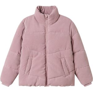 Name It Gevoerde Jas - Corduroy - NkfMelina - Mauve Schaduwen - Name It - 8 jaar (128) - Donsjassen