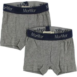 MarMar Boxershorts - 2-pack - Grijs Gevlekt - MarMar - 8-9 jaar (128-134) - Boxershorts
