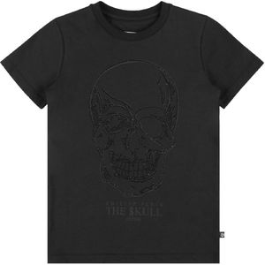 Philipp Plein T-Shirt - Stenen schedel - Zwart m. Strass - Philipp Plein - 12 jaar (152) - T-Shirts
