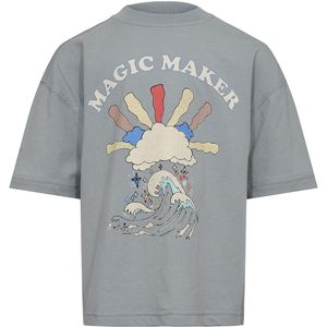 Sofie Schnoor T-Shirt - Dusty Blue - Sofie Schnoor - 5 jaar (110) - T-Shirts