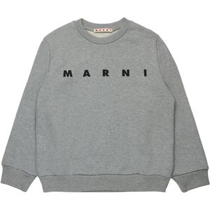 Marni Sweatshirt - Cool Grey Melange m. Zwart - Marni - 10 jaar (140) - Sweatshirt