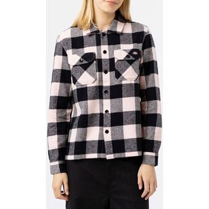 Dickies Overhemd - Sacramento - Zwart/Roze - Dickies - XXS - Xtra Xtra Small - Overhemd