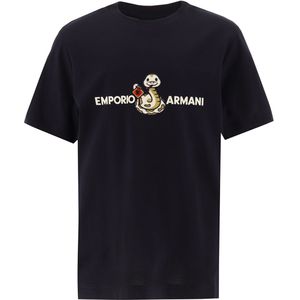 Emporio Armani T-Shirt - Navy m. SLang - Emporio Armani - 12 jaar (152) - T-Shirts