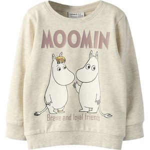 Name It Sweatshirt - NmnSloli - MOOMIN - Peyote Melange - Name It - 4 jaar (104) - Sweatshirt