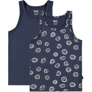 Molo Onderhemden - Jayden - 2-pack - Moods Blue - Molo - 5-6 jaar (110-116) - Onderhemd