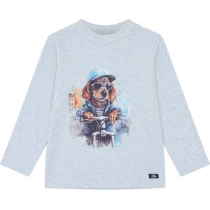 Hust and Claire Blouse - Anton - Sky Melange - Hust and Claire - 6 jaar (116) - Shirts