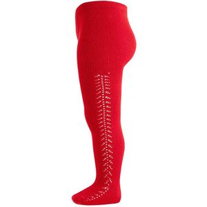 Condor Panty's m. Pointelle - Rood - Condor - 7-8 jaar (122-128) - Panty's