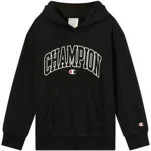 Champion Hoodie - Black Beauty m. Print - Champion - 11-12 jaar (146-152) - Hoodie