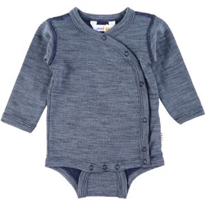 Joha Wikkelromper L/æ - Wol - Blauw - Joha - 40 - Romper L/S
