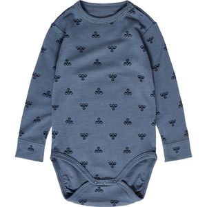 Hummel Romper l/s - Wol - hmlBambo - Bering Sea - Hummel - 56 - Romper L/S