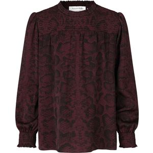 Rosemunde Blouse - Gerecycled Polyester - Merlot Snake Print - Rosemunde - 6 jaar (116) - Shirts