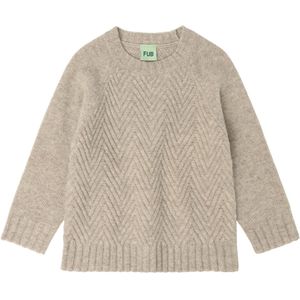 FUB Blouse - Gebreid - Wol - Havermoutmelange - FUB - 90 - Shirts