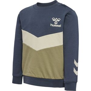 Hummel Sweatshirt - hmlSkye - Ombre Blue m. Dusty Legergroen - Hummel - 56 - Sweatshirt