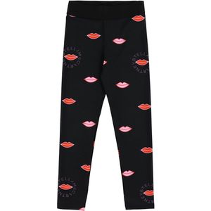 Stella McCartney Kids Leggings - Zwart m. Lippen - Stella McCartney Kids - 6 jaar (116) - Leggings
