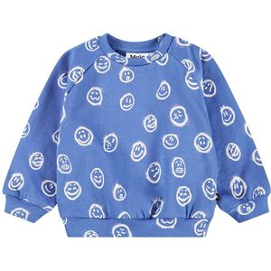 Molo Sweatshirt - Schijf - Blue Moods - Molo - 1 jaar (80) - Sweatshirt