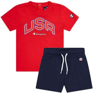 Champion Shorts Set - T-Shirt/Shorts - Echt rood - Champion - 68 - Shorts