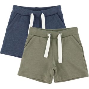 Minymo Sweatshorts - 2-pack - Vetiver - Minymo - 4 jaar (104) - Shorts