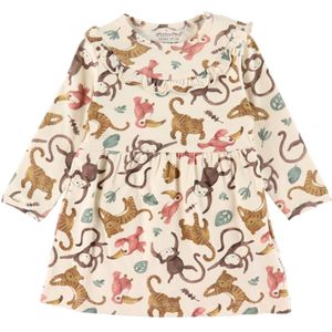 Minymo Jurk - Wit m. Dier - Minymo - 56 - Jurk