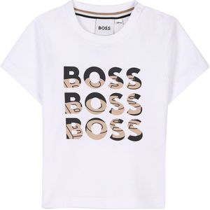 BOSS T-Shirt - Wit m. Print - BOSS - 12 mnd - T-Shirts