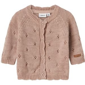 Name It - NbfWrilla - Cardigan - Shadow Grijs - Wol - Gebreid