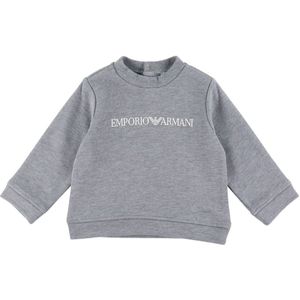 Emporio Armani Sweatshirt - Grijs Gevlekt m. Wit - Emporio Armani - 18 mnd - Sweatshirt