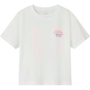 Name It T-Shirt - NmmDartin - Bright White/Burgerliefhebber - Name It - 4 jaar (104) - T-Shirts
