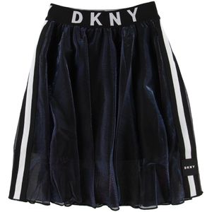 DKNY Rok - Zwart/Holografisch m. Logo - DKNY - 16 jaar (176) - Rok