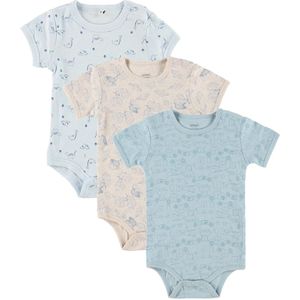 Pippi Romper - 1 st. - Assorti - s/s - Licht m. Patroon - Pippi Baby - 50 - Romper S/S