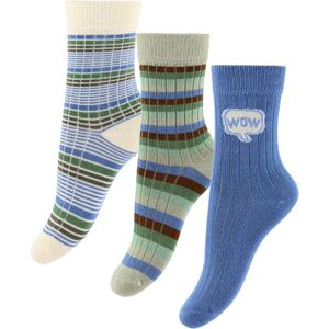 Minipop Sokken - Bamboe - 3-pack - Blue Mix - MiniPop - 23/26 - Sokken