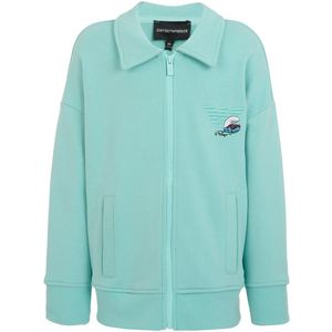 Emporio Armani Cardigan - Sabbia Antigua m. Smurf - Emporio Armani - 10 jaar (140) - Cardigan