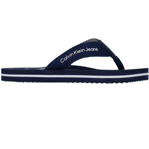 Calvin Klein Slippers - Logo Print - Blauw - Calvin Klein - 29 - Slippers