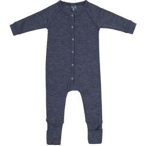 Smallstuff Pyjamapak - Wol - Denim Gemeleerd - Smallstuff - 56 - Pyjamapak