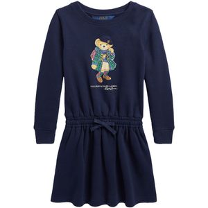 Polo Ralph Lauren Sweatjurk - Navy m. Knuffel - Polo Ralph Lauren - 3 jaar (98) - Jurk