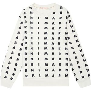 Marni Sweatshirt - Beige m. Zwart - Marni - 10 jaar (140) - Sweatshirt