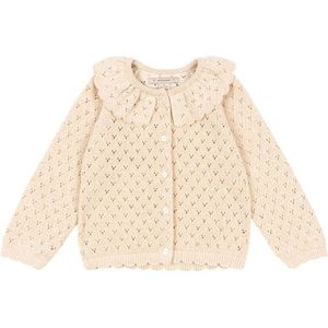 Konges Sløjd Cardigan - Gebreid - Botercrème m. Pointelle - Konges Sløjd - 1½ jaar (86) - Cardigan