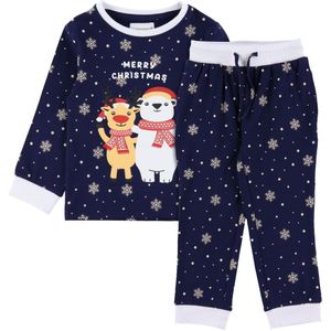 Jule-Sweaters Pyjama set - Beste Friends - Navy - Jule-Sweater - 5-6 jaar (110-116) - Pyjama - Tweedelig