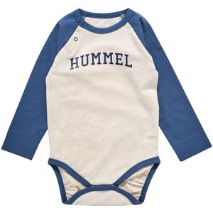 Hummel Romper L/æ - hmlBlixen - Witkapgrijs - Hummel - 1 jaar (80) - Romper L/S