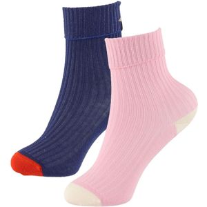 Mini Rodini Sokken - 2-pack - Blauw/Roze - Mini Rodini - 13/15 - Sokken