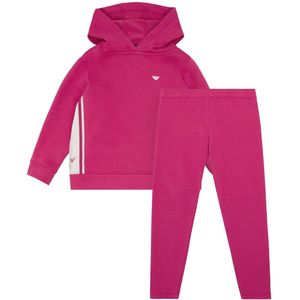 Emporio Armani Hoodie/Leggings - Roze m. Wit - Emporio Armani - 10 jaar (140) - Hoodie