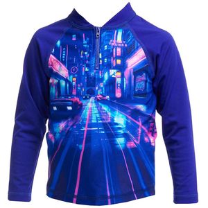 Funkita Zwemtop - Zippy Rash - UV50+ - Cyber ​​​​City - Funkita - 3 jaar (98) - Badmode