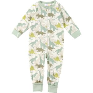 Joha Pyjamapak - Off White/Dusty Groen m. Dino - Joha - 50 - Pyjamapak