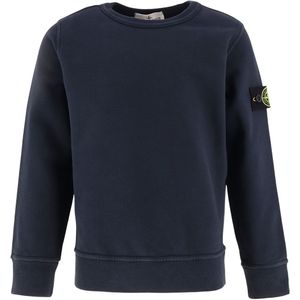 Stone Island Sweatshirt - Marineblauw - Stone Island - 8 jaar (128) - Sweatshirt