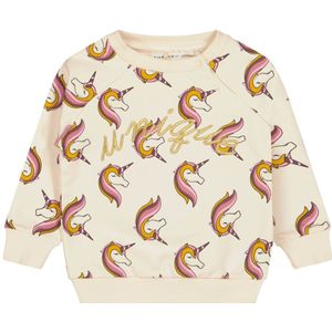 The New Siblings Sweatshirt - TnsHanni - White Swan m. Eenhoorn - The New - 74 - Sweatshirt
