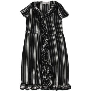 Hound Jurk - Zwart/Wit Gestreept - Hound - 10 jaar (140) - Jurk