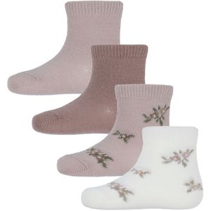 Name It - NbfWak - Sokken - 4-pack - Wol/Katoen - Shadow Grijs